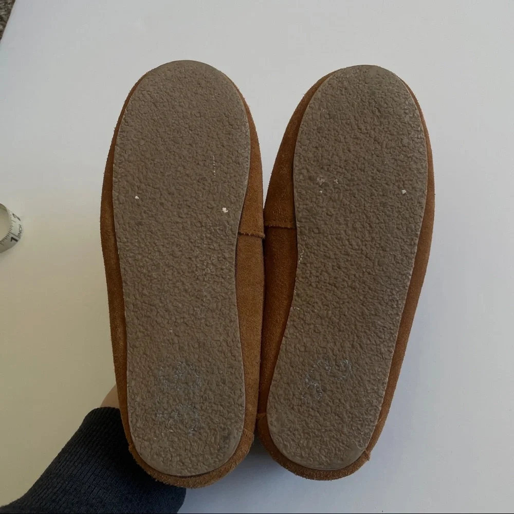 Crewcuts shearling lodge moccasins slippers
